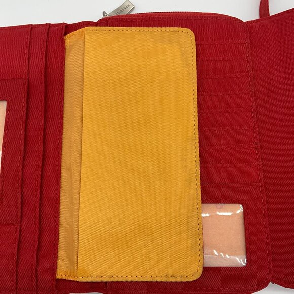 Baggallini RFID Phone Wallet Crossbody Bag Red Pockets Shoulder Purse‎ - Picture 7 of 12